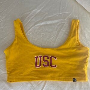 Hype Yellow USC Crop Top